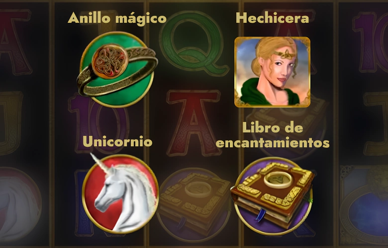 Símbolos en Magic Mirror slot